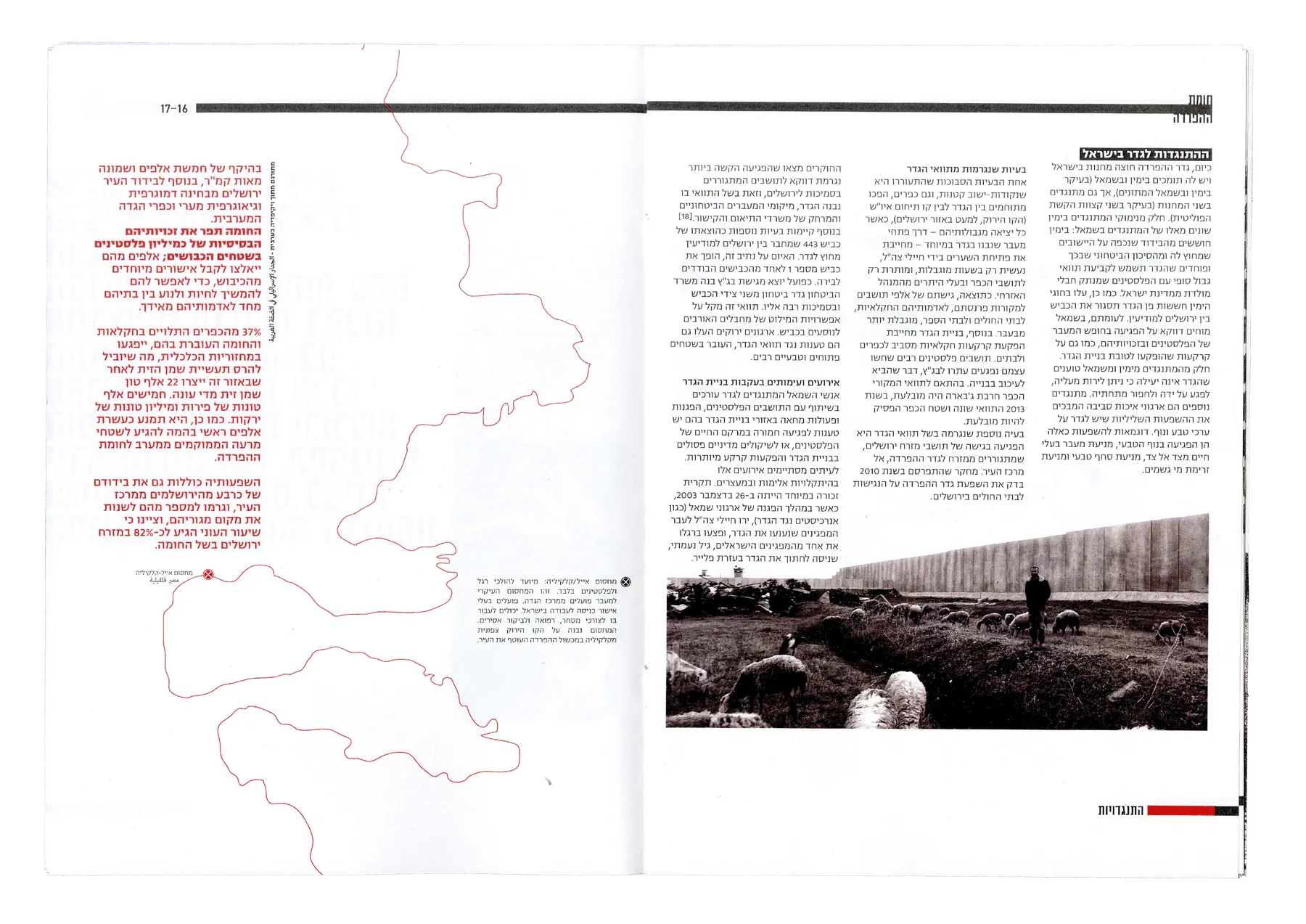 West Bank Barrier booklet spread 5